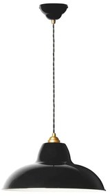 Anglepoise - Original 1227 Midi Wide Brass Lampada a Sospensione Jet Black Anglepoise