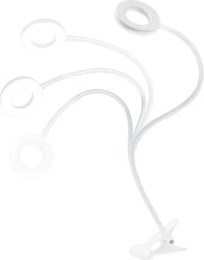 Solight WO66-W - Lampada da tavolo LED dimmerabile con clip LED/8W/230V 3000/4000/5000K bianco