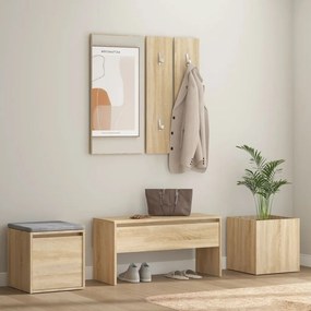 Set Di Mobili Da Corridoio Rovere Sonoma İn Legno Multistrato /