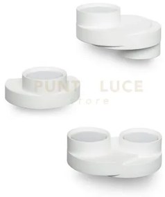 Demetra applique da parete 2 luci up/down bianca in gesso attacco g...
