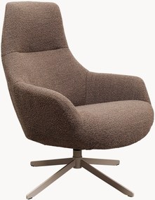 Poltrona girevole in bouclé Mimi
