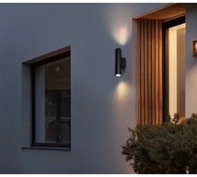 Applique da esterno 2xGU10/35W/230V IP54 arrotondato nero