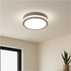 Brilagi -LED Lampada da esterno con sensore BENE LED/18W/230V diam. 21,5 cm marrone IP54