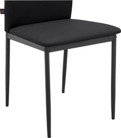 Set di sedie da pranzo in similpelle nere 2 pz Pavia - Støraa