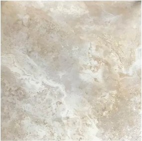 Pavimento grès porcellanato effetto travertino 50 x 50 cm Alfalux collezione Poseidon noce