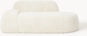 Divano 2 posti con chaise longue in teddy Wolke