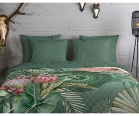 Biancheria da letto in flanella verde per letto singolo 140x200 cm - HIP