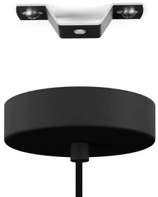 Eglo 43801 - Lampadario a sospensione con filo YORTH 1xE27/40W/230V nero