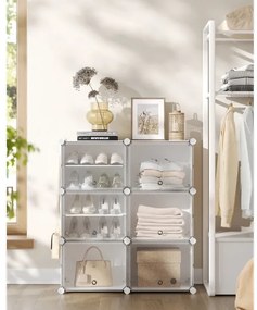 Scaffale modulare con scomparti BOXIFY bianco