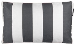 Cuscino divano righe antracite 30x50 cm idrorepellente