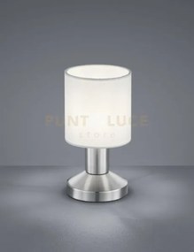 Garda lampada tavolo diffusore in tessuto bianco h. 18cm d. 9,5cm