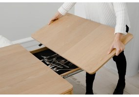 Tavolo da pranzo pieghevole in legno di quercia 90x200 cm Heart'n'Soul - UMAGE