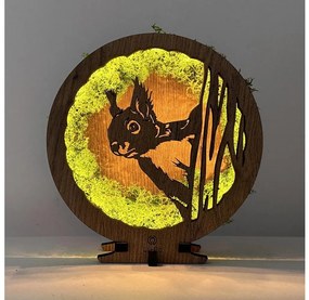 Li-Go 23625/DUB2 - Lampada da tavolo dimmerabile a LED, 12W/230V, 20x22 cm, rovere