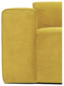 Divano in velluto a coste giallo 202 cm Sting - Scandic