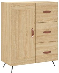 Credenza rovere sonoma 69,5x34x90 cm in legno multistrato