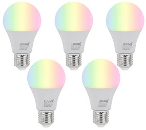 Set di 5 Lampadine LED dimmerabili E27 A60 Opal 9W 806lm 2700-6500K