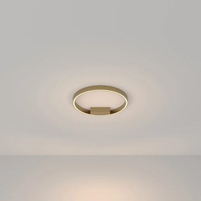 Lampadario A Sospensione Moderno Rim Alluminio Ottone 1 Luce Led 25W