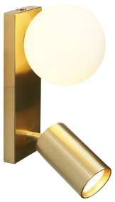 Plafoniera moderna in ottone a 2 luci regolabile - Lesly