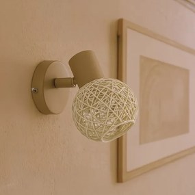 Faretto da parete DEX 1xE14/10W/230V beige/crema