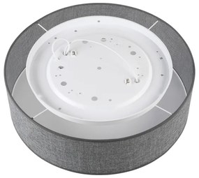Plafoniera da soffitto SIRJA 2xE27/15W/230V Ø 45 cm grigia