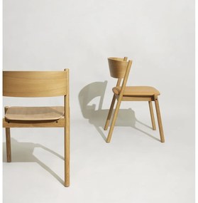 Sedie da pranzo in rovere Oblique - Hübsch