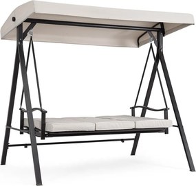 Dondolo da giardino color antracite/beige in metallo Taurus – Bizzotto