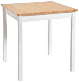 Tavolo da pranzo in legno di pino con struttura bianca , 70 x 70 cm Sydney - Bonami Essentials