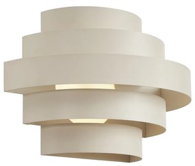 Lampada da parete moderna beige con LED dimmerabile a 3 fasi - Lines