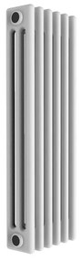 Radiatore acqua calda EQUATION in acciaio 3 colonne, 6 elementi interasse 80 cm, bianco