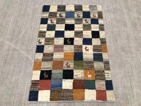 Gabbeh Tappeto 80x120 (Iran) Annodato A Mano