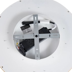 Plafoniera scandinava in legno 40 cm con LED dimmerabile - Pecker