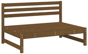 Set salotto da giardino 2 pz miele in legno massello di pino