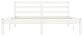 Giroletto bianco 120x200 cm in legno massello di pino