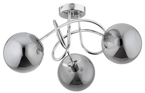 Lampadario a plafone BANKO 3xE14/10W/230V cromo lucido