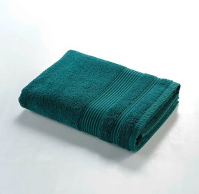Asciugamano in spugna di cotone verde scuro 70x130 cm Tendresse - douceur d'intérieur