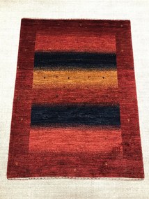 Loribaft Tappeto 140 x 100 Blu (Iran) Annodato A Mano