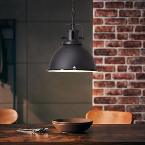 Brilliant - Lampadario a catena JESPER GLAS 1xE27/60W/230V nero