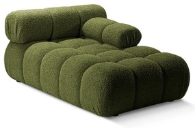 Divano modulo verde in tessuto bouclé (angolo destro) Bellis - Micadoni Home