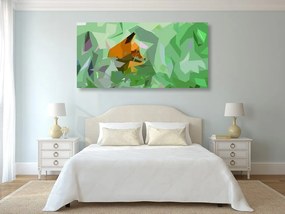 Quadro su tela – Volpe con elementi astratti