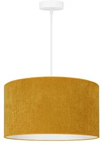 Duolla - Lampadario a sospensione con filo CORDUROY 1xE27/15W/230V diametro 40 cm giallo