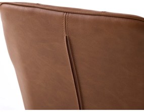 Set di sedie da pranzo marrone in imbottito con braccioli 2 pz Nolan Square – Unique Furniture