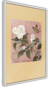 Poster Rhododendron and Butterfly