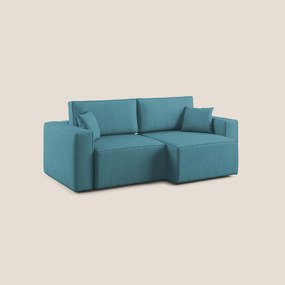 Morfeo divano con seduta estraibile in morbido tessuto impermeabile T02 azzurro 180 cm