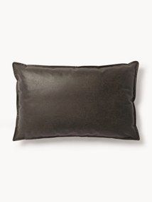 Cuscino decorativo grande in pelle Lennon, 50 x 80 cm