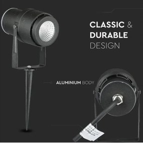 Lampada da esterno LED LED/12W/230V 3000K nero IP65