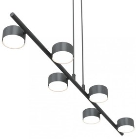 Lampadario a sospensione SORA 6 Nero 6xGX53 da interno Colore del corpo Nero
