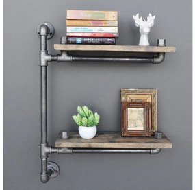 Mensola da parete BORURAF 47x60 cm marrone