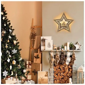 Solight 1V261 - Decorazione natalizia LED LED/2xAA stella