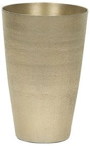 Alluminio Vaso da fiori 31 Oro AMRIT Beliani