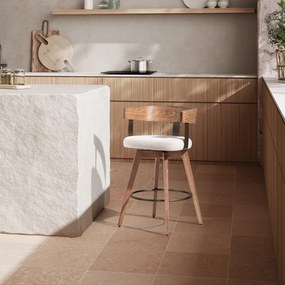 Set di sbagelli da bar color crema/di colore naturale in imbottito con braccioli 2 pz Ilia – MOME